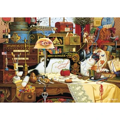 Imagen de Schmidt Spiele 59993 Charles Wysocki, Maggie The Chaotin, Puzzle de 1000 Piezas, Multicolor, Talla única (CSG59993)