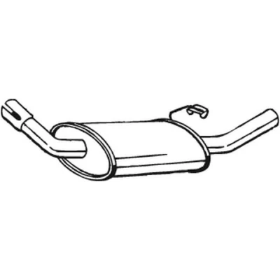 Imagen de BOSAL 154 801 Silenciador trasero FORD: ESCORT 3 Cabriolet, ORION 2, 4 norauto, oscaro, mister auto