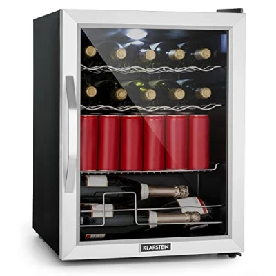 Imagen de KLARSTEIN Nevera Electrica 60L con Puerta de Cristal para Habitaciones Frigorificos Pequeños y Portatiles estantes bebidas