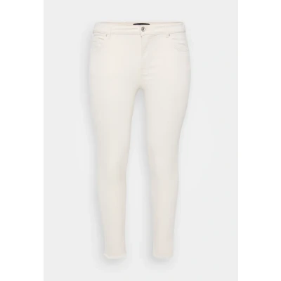 Imagen de ONLY Carmakoma Carwilly REG RAW Vaqueros pitillo, Mujer, Talla: 42x32, Ecru