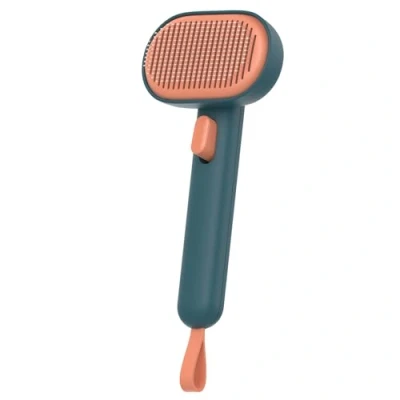 Imagen de aumuca Cepillo para Gatos Perros, Autolimpiable Pelo de Largo y Corto, Quitapelo Con un Clic Elimina el Suelto la Suciedad