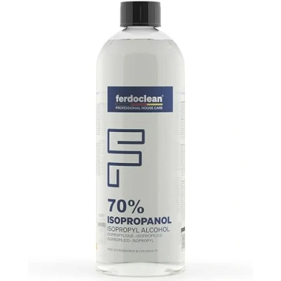 Imagen de ferdoclean 1000 ml de isopropanol 70% Disolvente 1L IPA alcohol Limpiador para el hogar, la cocina, coche y más desengrasante