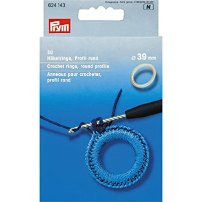 Imagen de Prym Anillos De Ganchillo, Silver, 2 x 1 cm