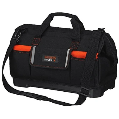 Imagen de BLACK+DECKER Bolsa de herramientas para sistema Matrix, boca ancha (BDCMTSB)