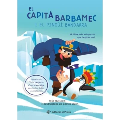 Imagen de el capità Barbamec i pingüí bandarra: llibre infantil en catalpà per a 7 anys. Molt divertit!: 8 (Tresor del Pirata): L&#039;únic d&#039;humor amb ... treballar tercer de primària!