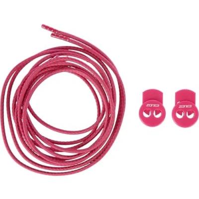Imagen de ZONE3 elásticos Cordones para Zapatos, Unisex Adulto, Rosa Neón, Talla única