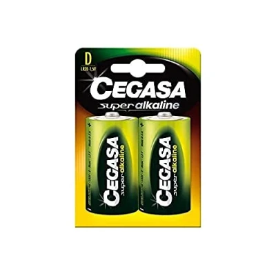 Imagen de cegasa Superalkaline Pack 2 Pilas LR20, Color Verde