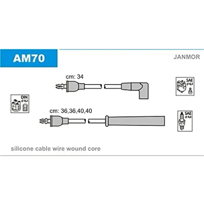 Imagen de JANMOR AM70 Juego de Cables Encendido CHRYSLER: Voyager / Grand 3
