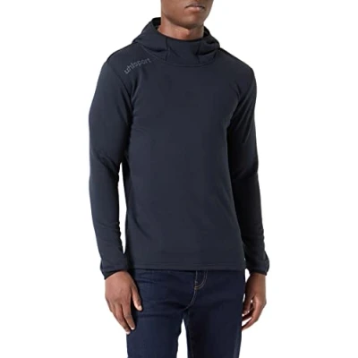 Imagen de Uhlsport Essential Hoodie Sudadera con Capucha para Hombre algodón/poliéster Reciclado Negro Tamaño 152
