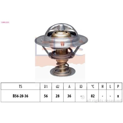 Imagen de FACET 7.8222S Termostato, refrigerante 82 56 Made in Italy OE Equivalent sin junta TOYOTA: Yaris II Hatchback, Corolla IX Verso