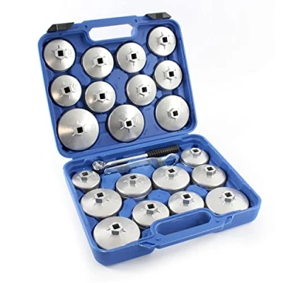 Imagen de XPOtool Juego de 23 Llaves Vaso para Filtro Aceite Aluminio Herramientas Set Coches vehículos