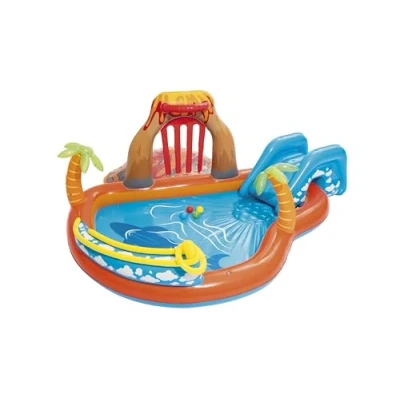 Imagen de Bestway 53069 Lava Lagoon Piscina Hinchable Infantil, Multicolor, 265x265x104 cm