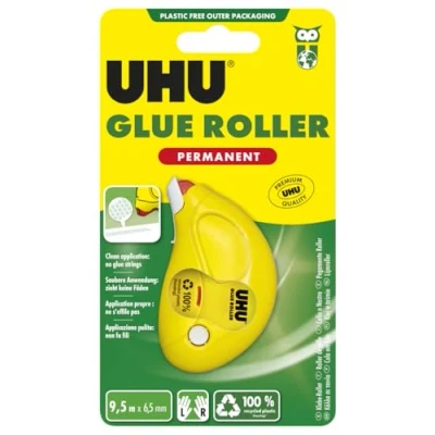 Imagen de Rodillo de pegamento UHU permanente 9.5 M x 6.5 mm