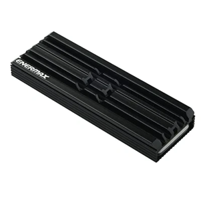 Imagen de ENERMAX Disipador térmico Negro para SSD M.2 2280 a Simple y Doble Cara de Aluminio, Compatible con PS5