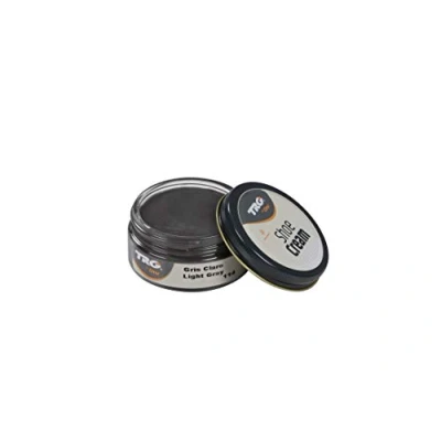 Imagen de TRG Thoe One 409 Crema para calzado y complementos de piel sintética 50 ml, Gris (Light Gray 114)