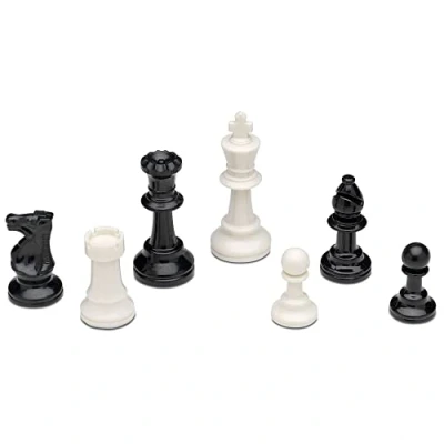 Imagen de Fichas Ajedrez en Caja Madera. Nº 4. Altura 7.5cm, Base 3cm diametro