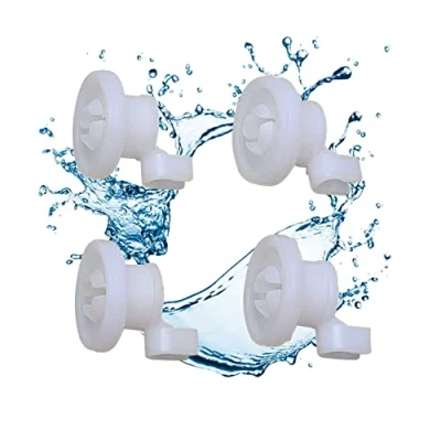 Imagen de Lichtblau juego de 4 Ruedas cesta 424717 481252878025 C00481565 I recambio para lavaplatos 4x cesto superior Apto lavavajillas Bosch Siemens Küpperbusch 424090 entre otros