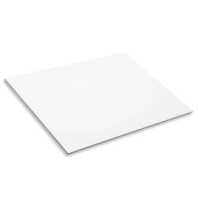 Imagen de easydruck24de Placa de aluminio compuesto I 40 x 30 cm 3 mm grosor con lámina protectora en blanco modelismo, bricolaje, manualidades, similar a Dibond,
