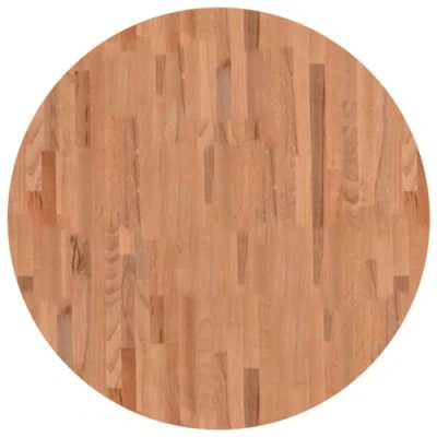 Imagen de vidaXL Tablero Redondo de Madera Maciza Haya Ø90x2,5 cm