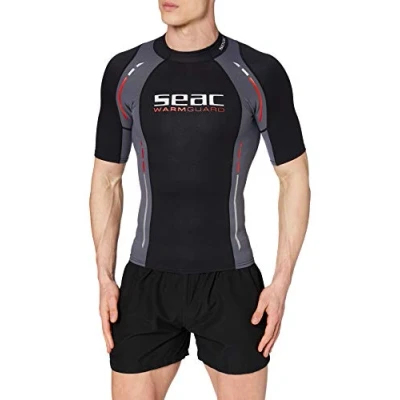 Imagen de SEAC Warm Guard Short, Chaleco Protector térmico Manga Larga en Neopreno 0.5 mm, Hombre, S