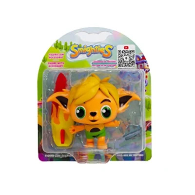 Imagen de Bizak, figuras de Smighites con accesorio (Dude). Cada Smighties tiene su propia personalidad y hobbies, recrea las aventuras Smightiland 8cm