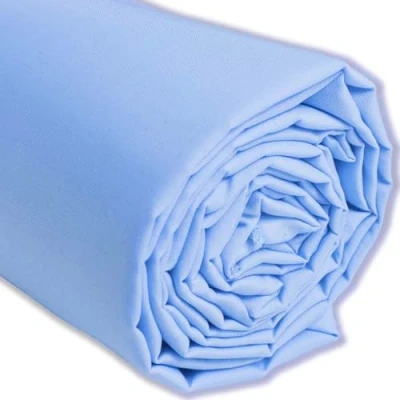 Imagen de IPEA Tela de Popelín Algodón Azul Claro 200 cm x 150 Fabricado en Italia Tejido al Metro para Costura, Ropa, Forros, Accesorios, Patchwork Lisa Coser Lienzo