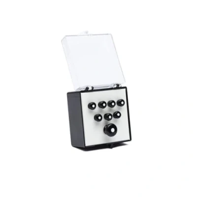 Imagen de Martin 18APP21 Clavijas para puente guitarra acústica, color blanco y negro