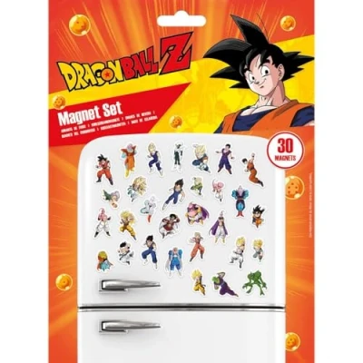 Imagen de Dragon Ball Z Juego de 30 imanes para nevera (talla única) (multicolor), carbón, Talla única