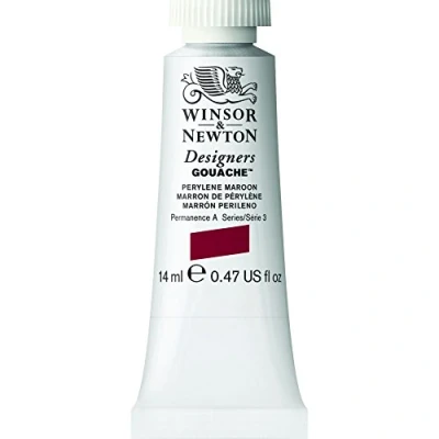 Imagen de Winsor &amp; Newton 0605507 Designers Gouache Pintura artística, tubo de 14 ml, opaco, pigmentos , perileno castaño