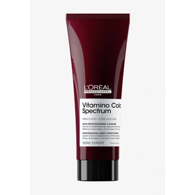 Imagen de L&#039;Oréal Professionnel Deep Conditioner Acondicionador de Color brillante para fortalecer el cabello teñido con ácido ferula y cítrico, serie Expert, Vitamino Spectrum Conditioner, 75 ml