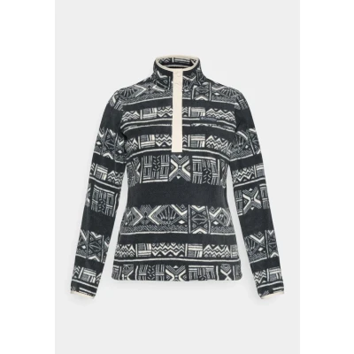 Imagen de Columbia Benton SPRINGS Printed 1/2 SNAP Suéter de forro polar, Mujer, Talla: XS, Black deschutes days