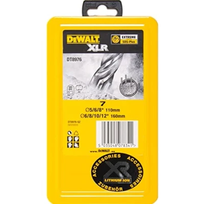 Imagen de DeWalt DT8976 QZ Juego de 7 brocas XLR SDS Plus en cassette metal