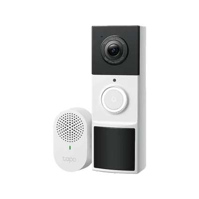 Imagen de TP Link Tapo D210 Cámara de timbre vídeo, WiFi 2,4 GHz, visión nocturna, detección movimiento, color negro