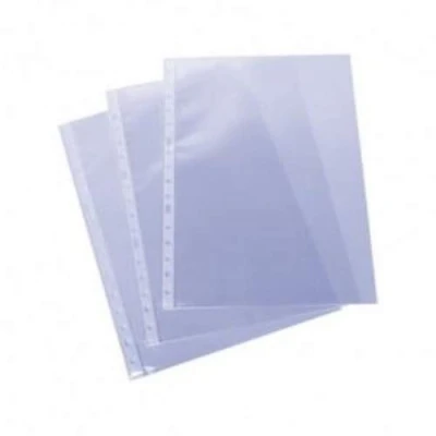 Imagen de ESSELTE 623896 Fundas portadocumentos COPYSAFE PP Piel de naranja con refuerzo (caja 100 ud.) Folio. 16 taladros