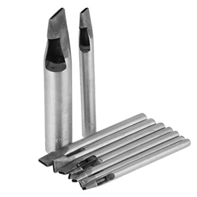 Imagen de Oumefar Perforadora de Cuero con Agujeros Huecos, Forma Ovalada, Fino, Kit perforación, Herramienta Bricolaje para perforar, Perforadora, Manualidades