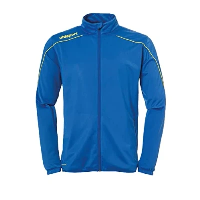 Imagen de Uhlsport Stream 22 Classic Jacket Chaqueta De Poliéster Con Cuello Alto, Unisex niños, Azure Blue/Lime Yellow, 152