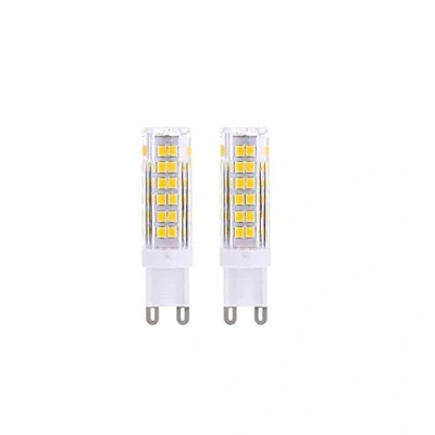 Imagen de OUKAIDE 2 bombillas LED G9 de 7 W, 2835 LED, luz blanca cálida, 3000 K, muy claras, 600 lm, ángulo haz 360, 220 240 V CA, no regulable