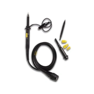 Imagen de Velleman Sonda de prueba con cabezal osciloscopio, aislada, 600 V, 60 MHz, cable 1,2 m conector BNC estándar, negro