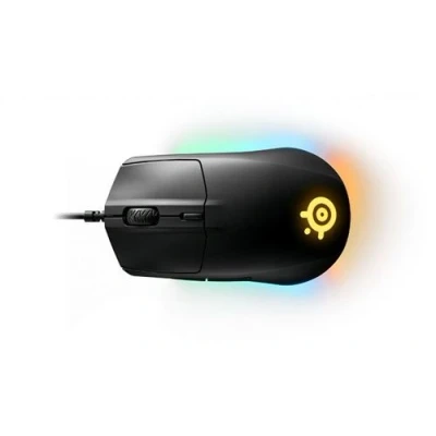 Imagen de Ratón gaming SteelSeries Rival 3, 8500 ppp, USB tipo A, Con cable, Sensor de luz, Iluminación RGB, Negro