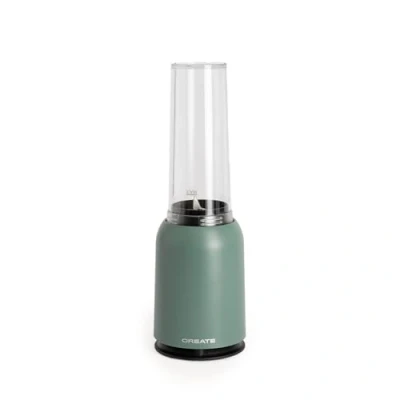 Imagen de CREATE/MOI/Batidora de vaso verde sage/Tritura y emolsuiona, para smoothies batidos, 400 ml, individual, libre BPA, portátil, cuchillas acero inoxidable, 230W