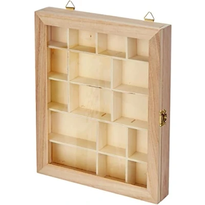 Imagen de Artemio Vitrina, Madera, Beige, 23 x 28 3 cm