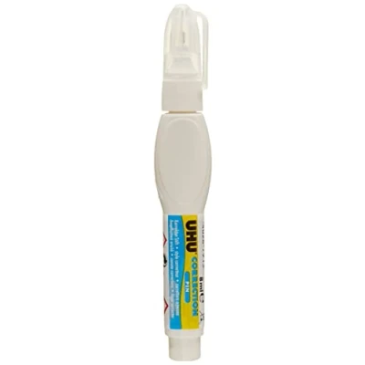 Imagen de UHU 50425 lápiz corrector Correction Pen, Blanco, 8 ml