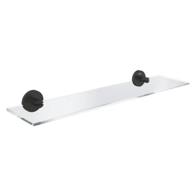 Imagen de GROHE Start Quickfix Repisa de cristal 530 mm, Negro Mate 412022430