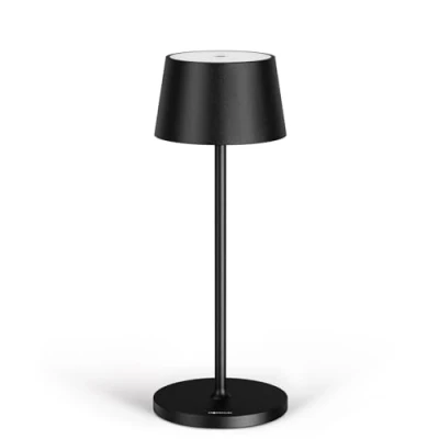 Imagen de Stilosa XL Lámpara LED recargable USB de Mesa regulable Larga duración Luz (Dimmer) con un toque Casa y restaurante Protección IP54 Negro