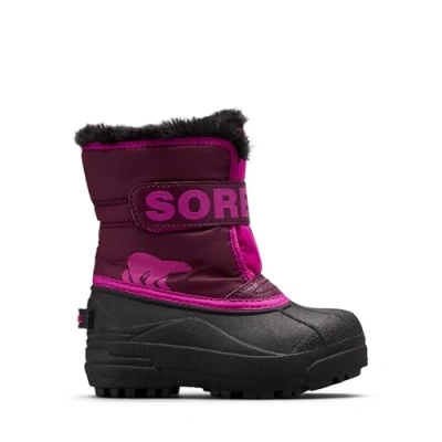 Imagen de Sorel Snow Commander Boot, Botas de Invierno Unisex niños, Purple Dahlia Groovy Pink 2024, 30 EU