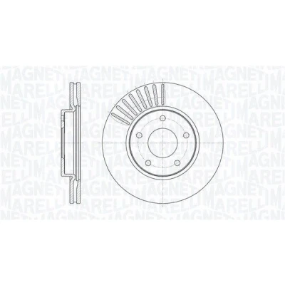 Imagen de MAGNETI MARELLI Disco de freno NISSAN: Juke, Pulsar Hatchback 280, 280mm 24mm 5 68mm ventilación interna 361302040618 Discos freno,