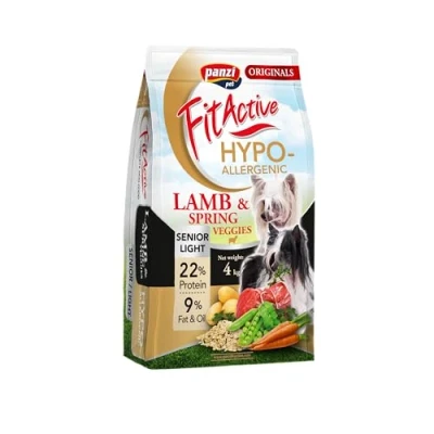 Imagen de FitActive Originals Hypo Senior Comida premium para perros mayores o con sobrepeso Fórmula hipoalergénica sin pollo (Normal, 4000, gramos)