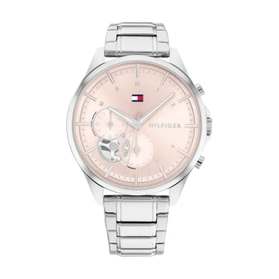 Imagen de Tommy Hilfiger Quinn Cronógrafo, Mujer, Talla: One Size, Silvercoloured/blush