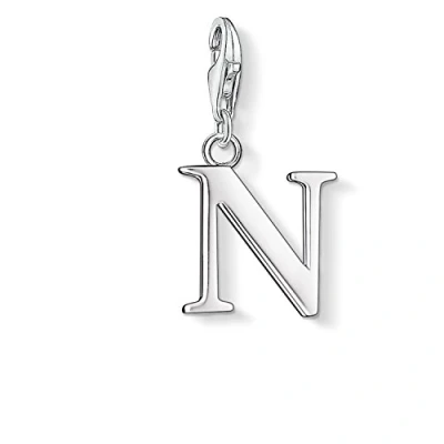 Imagen de Thomas Sabo Charm con Cierre para Mujer de Plata Ley 925/1000, Letra N