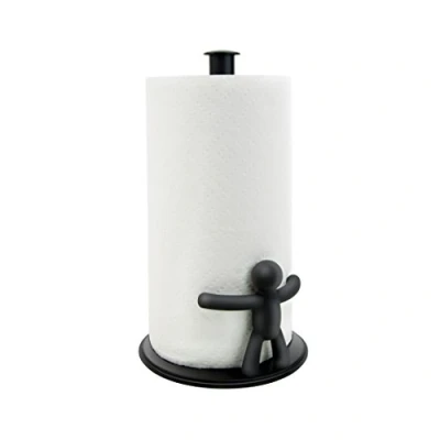 Imagen de Umbra Buddy Soporte para Toallas de Papel encimera, Polipropileno (PP), Negro Nuevo, 11x3.5